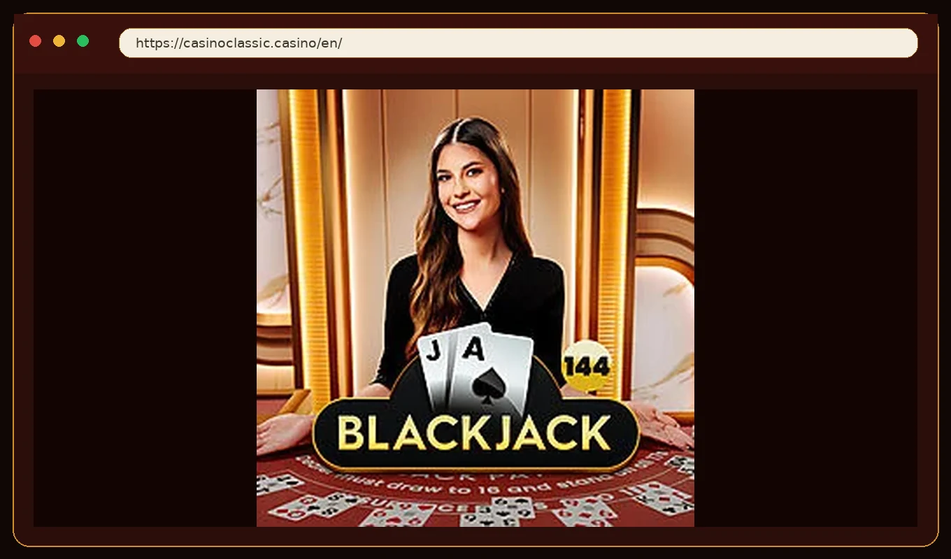 Casino Classic official live blackjack game preview checked August 2026
